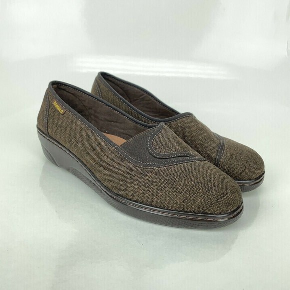 Romulo Slip on Comfort Brown Mules Moccasins Shoes #38-3448 Women's Size 38 / 8 - Picture 2 of 9